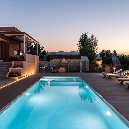 Villa Enny, 3 Bd With Private Heated Pool Agia  Exterior foto