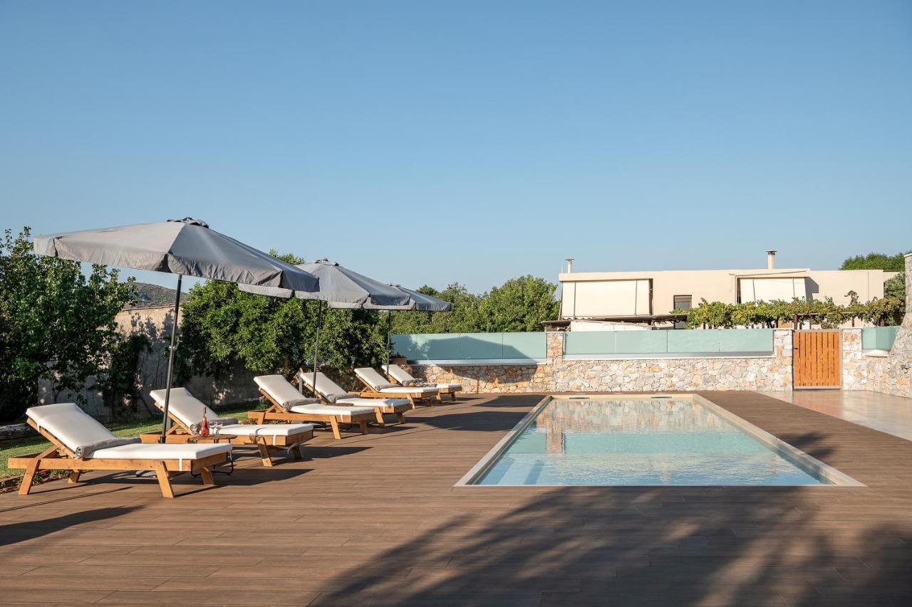 Villa Enny, 3 Bd With Private Heated Pool Agia  Exterior foto