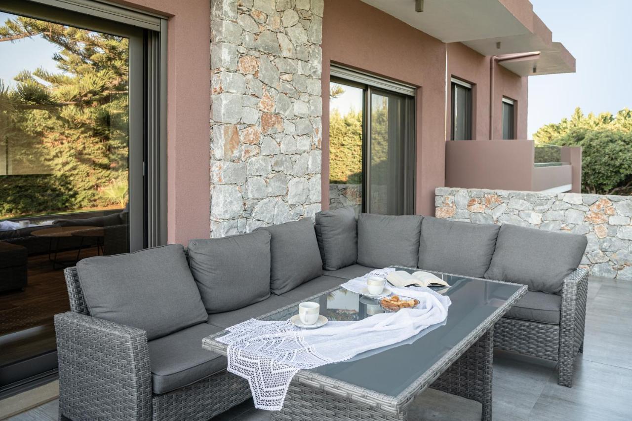 Villa Enny, 3 Bd With Private Heated Pool Agia  Exterior foto