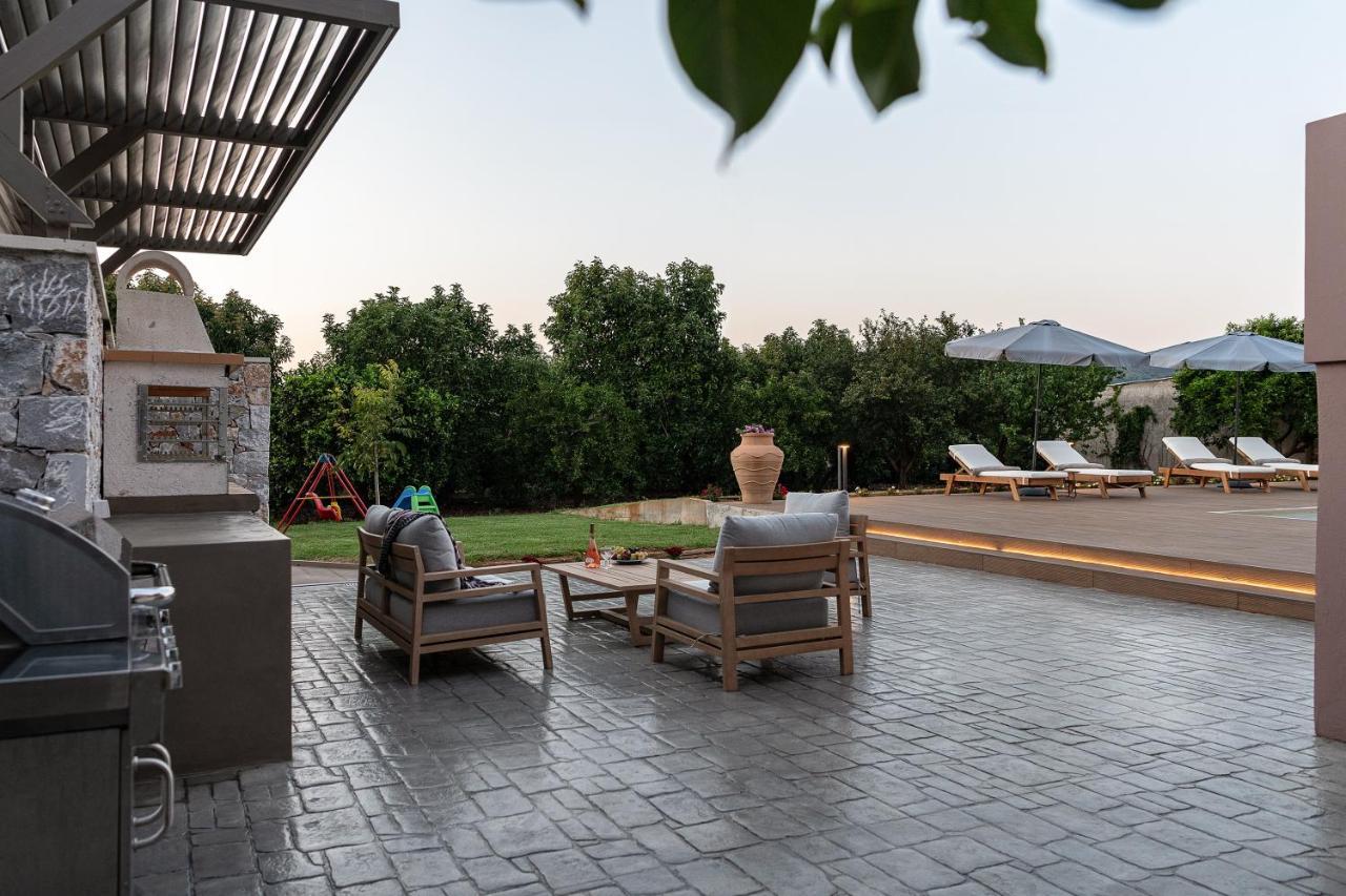 Villa Enny, 3 Bd With Private Heated Pool Agia  Exterior foto