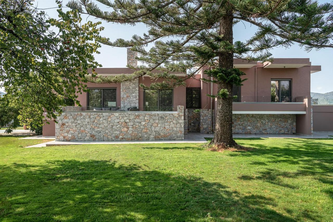 Villa Enny, 3 Bd With Private Heated Pool Agia  Exterior foto