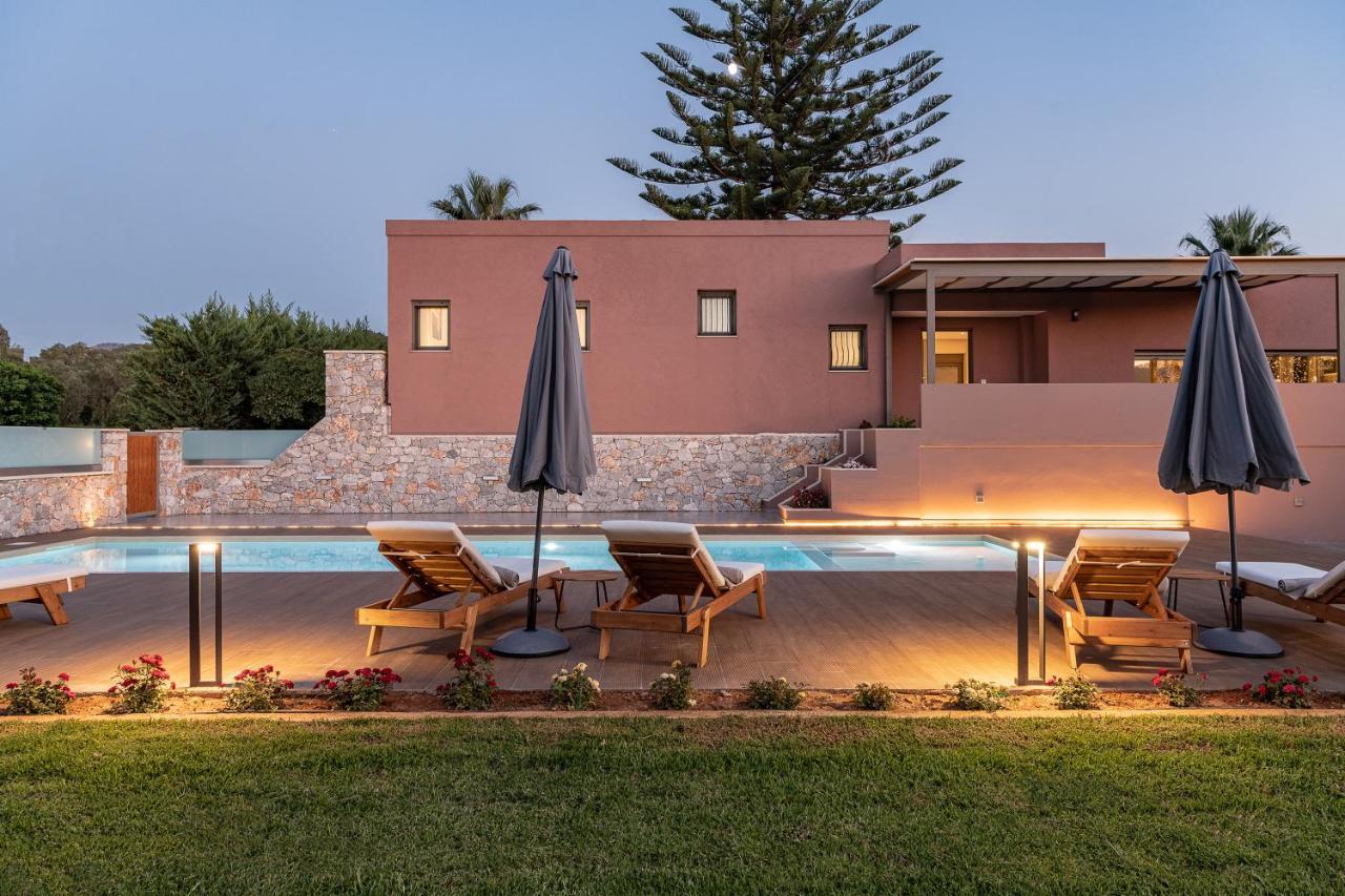 Villa Enny, 3 Bd With Private Heated Pool Agia  Exterior foto