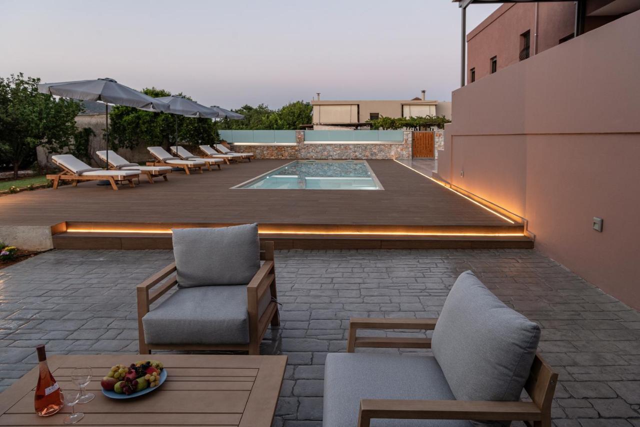 Villa Enny, 3 Bd With Private Heated Pool Agia  Exterior foto
